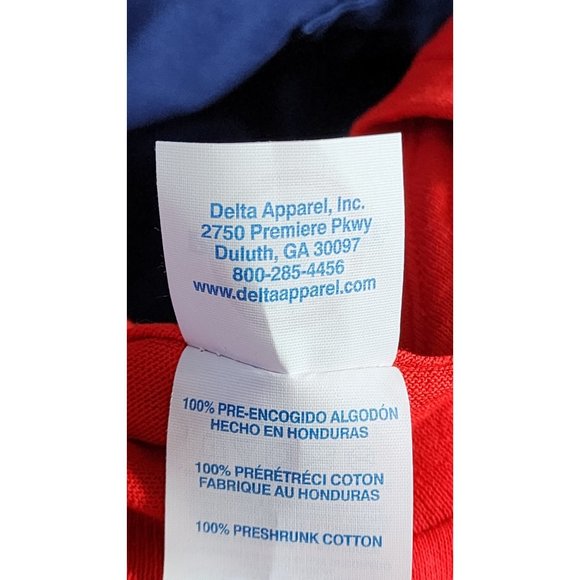 Delta Pro Weight Red XL Crew Neck Short Sleeve Dragon Graphic Cotton Men T-Shirt - Picture 6 of 13